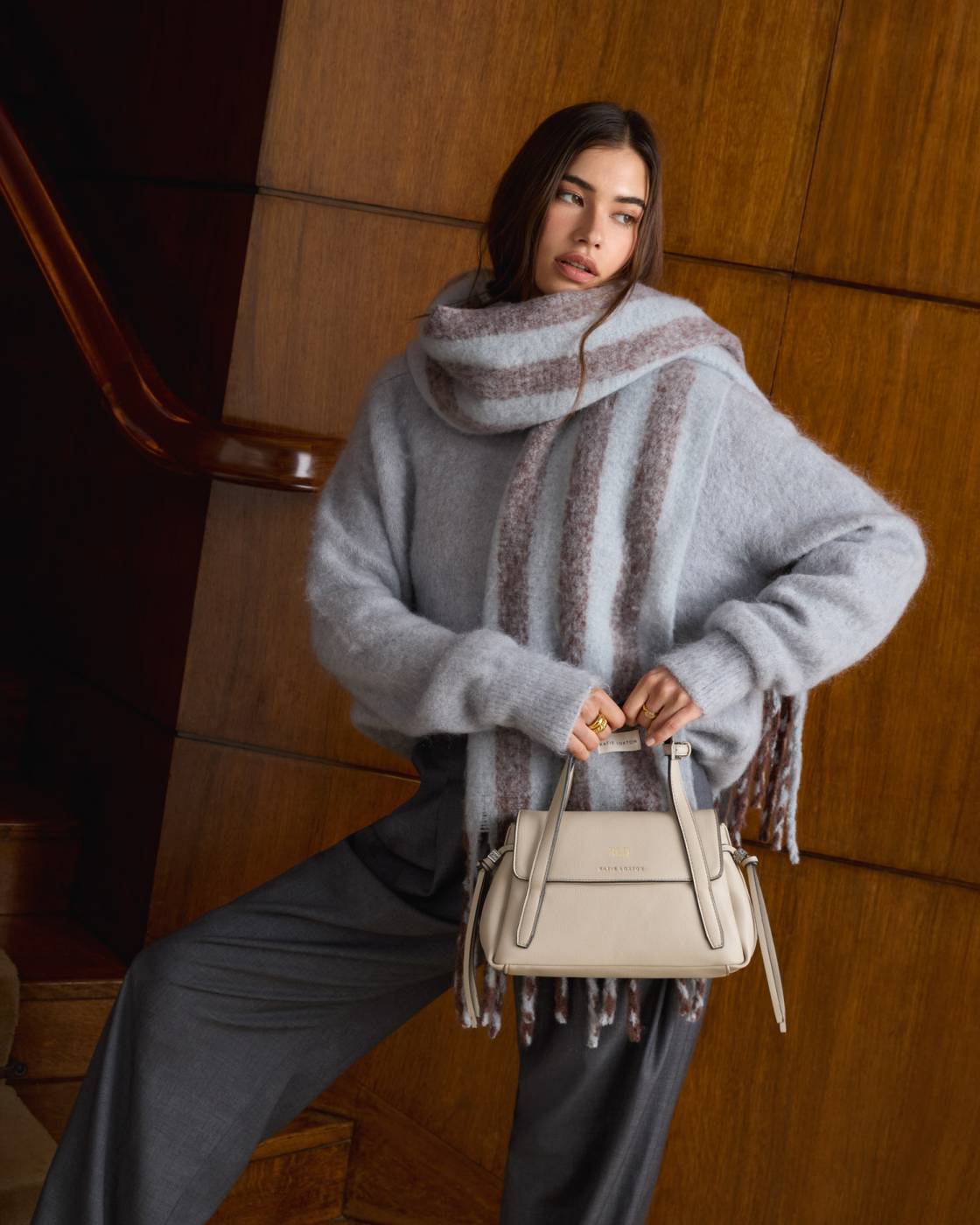 Katie Loxton | Alyssa Top Handle Bag | Cloud Taupe