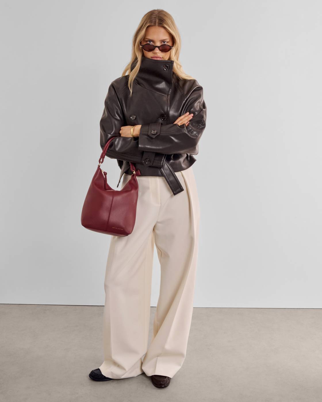 Katie Loxton | Hallie Satchel Bag | Cherry