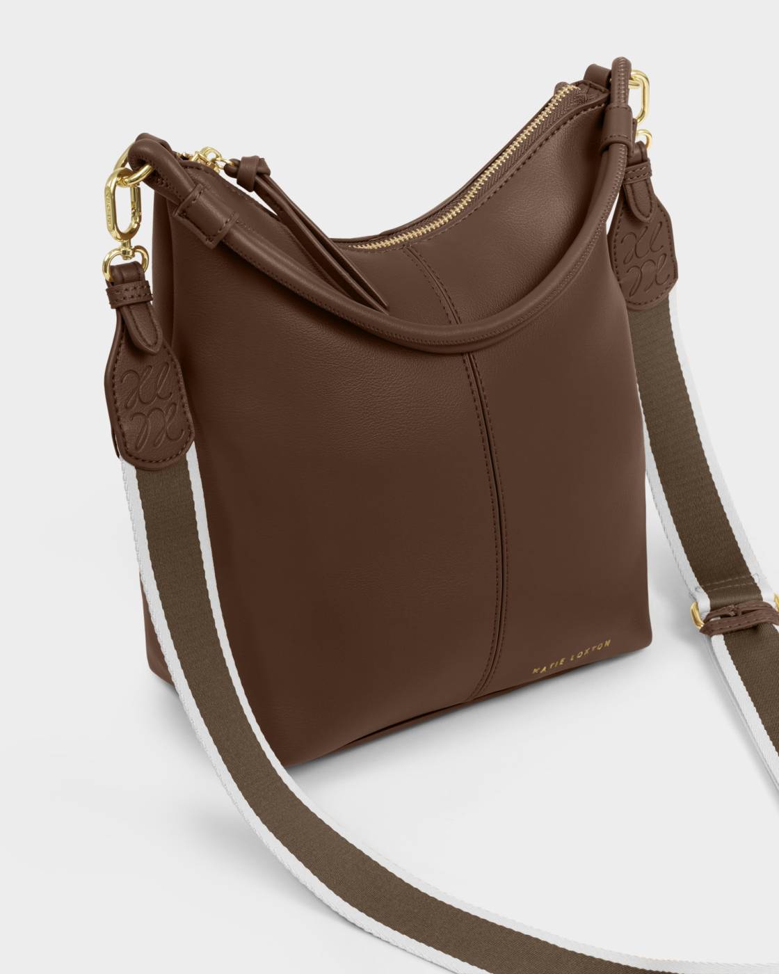 Katie Loxton | Hallie Satchel Bag | Dark Chocolate