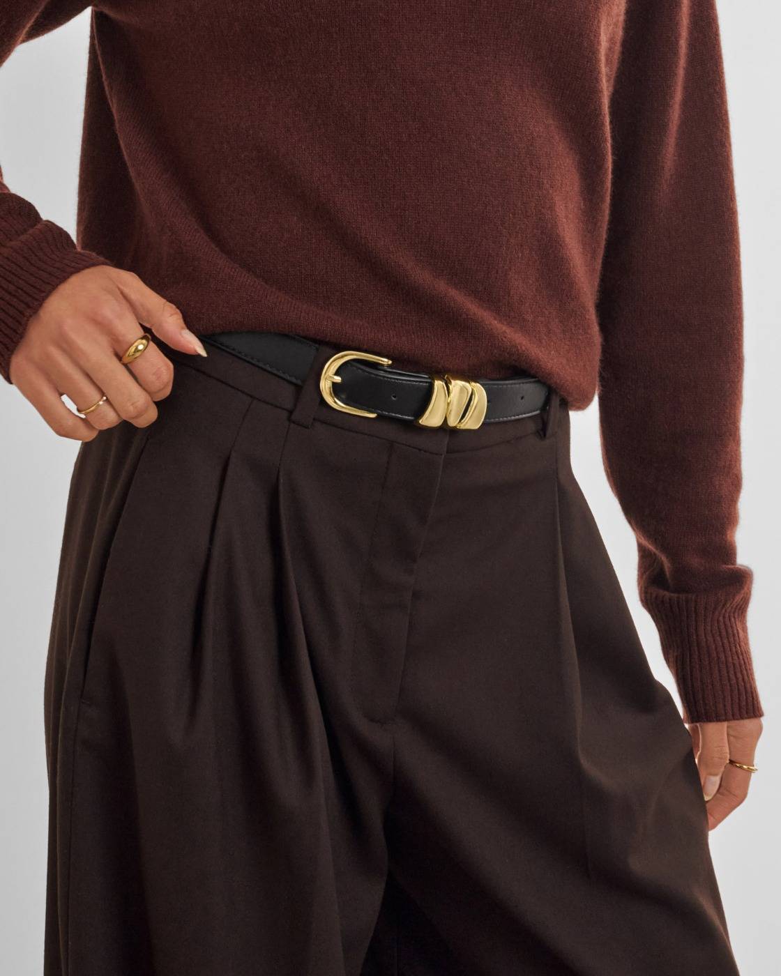 Katie Loxton | Belt with Organic Loops | Black