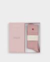 Katie Loxton | Gift Boxed Heart Socks | Blush Pink