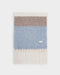 Katie Loxton | Recycled Checked Tassel Scarf | Blue & Mink