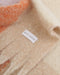 Katie Loxton | Recycled Checked Tassel Scarf | Lilac & Orange