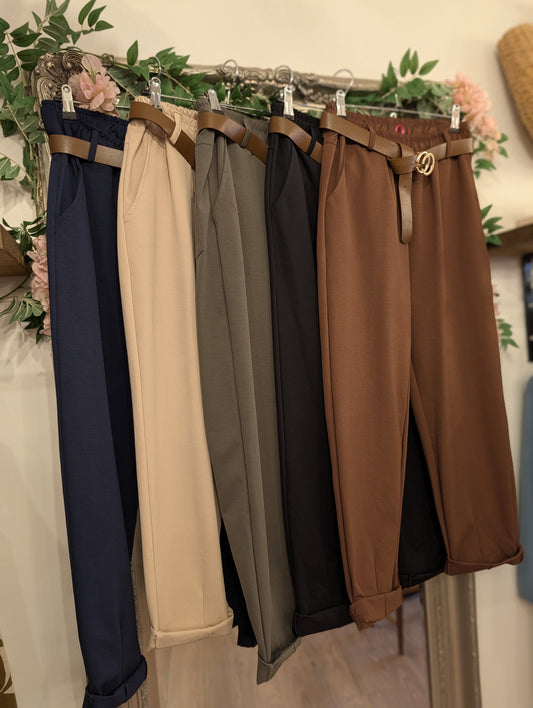 Tailored Trousers with Belt