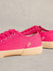 Pre-order | White Stuff | Pippa Canvas Lave Up Trainer | Pink