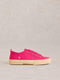 White Stuff | Pippa Canvas Lave Up Trainer | Pink