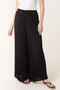 Pre-Order |Wide Leg Plisse Trousers | Black