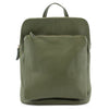 The Tallulah Italian Leather Backpack Bag - Khaki