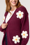 Made In Italy | Daisy Cardigan | Berry